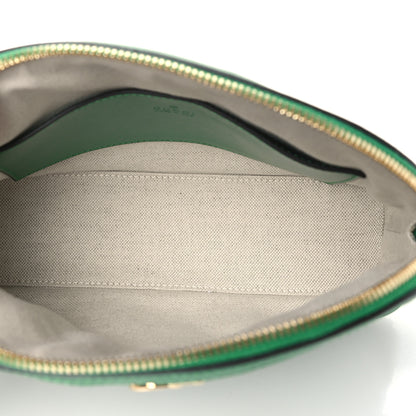 Gucci Calfskin GG Matelasse Small Dome Shoulder Bag Green Natural 5 of 10