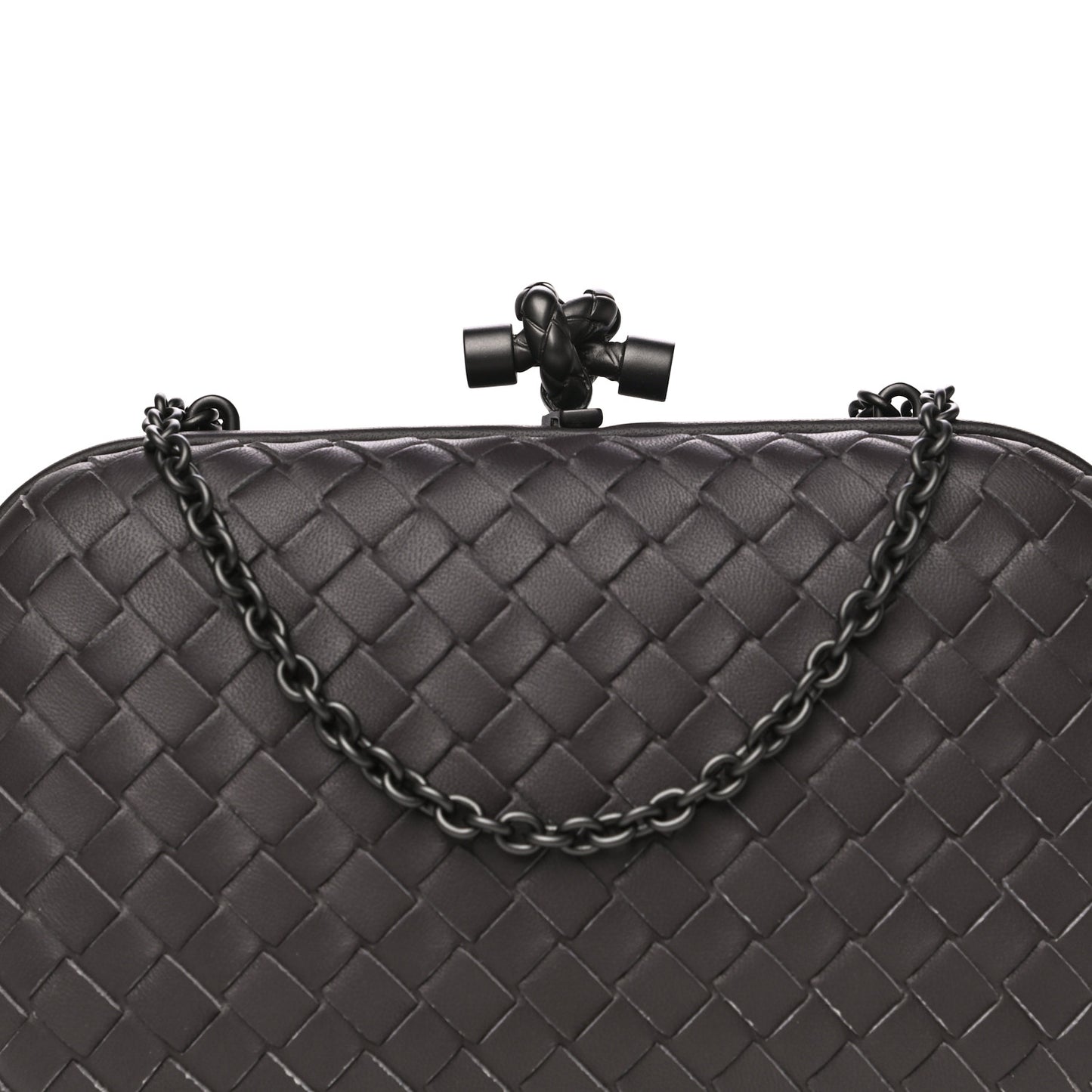 Nappa Intrecciato Chain Knot Clutch Quetsche