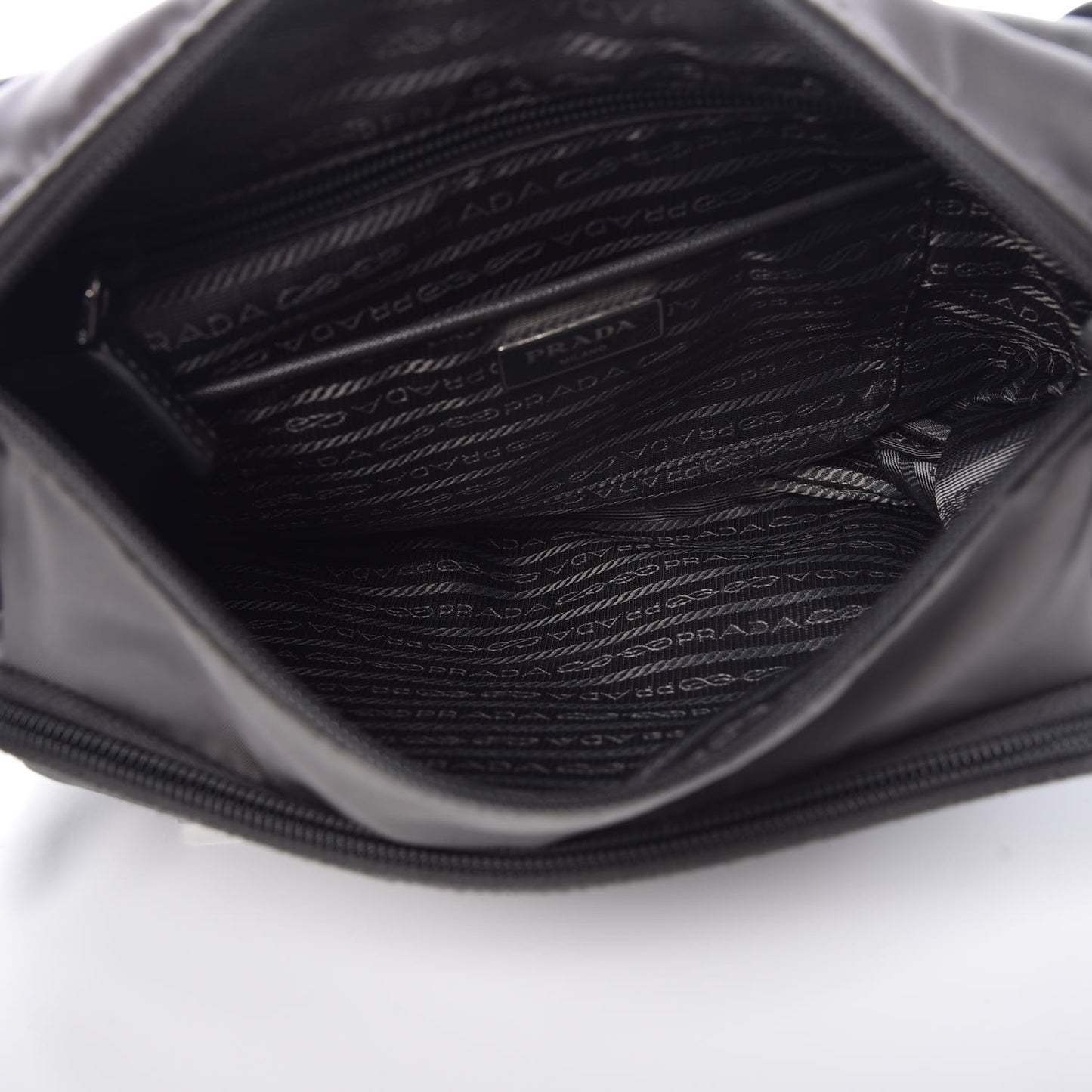 Tessuto Nylon Vela Messenger Bag Grey