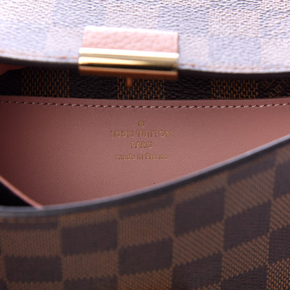 Louis Vuitton Damier Ebene Croisette Chain Wallet Rose Ballerine 6 of 6