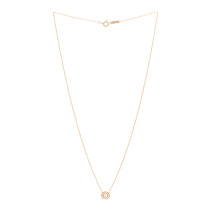 Tiffany 18K Rose Gold Diamond .16ctw Circlet Pendant Necklace 3 of 5