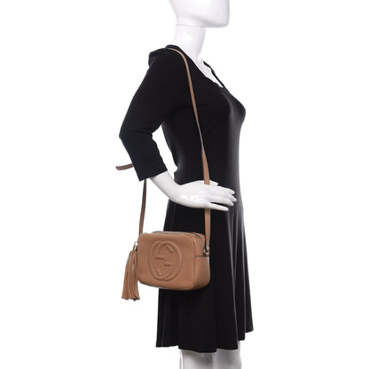 Gucci Pebbled Calfskin Small Soho Disco Bag Rose Beige 2 of 11
