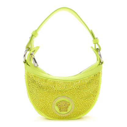 Versace Crystal La Medusa Mini Repeat Hobo Tropical Yellow 1 of 10