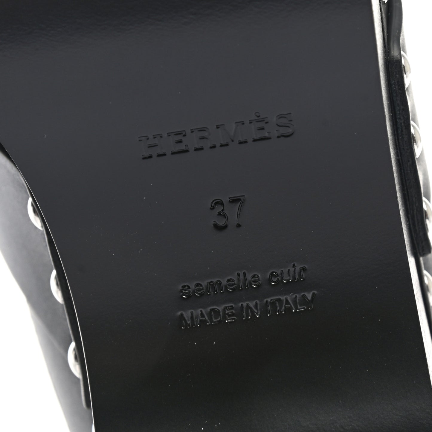 Calfskin Calya Mules 37 Black