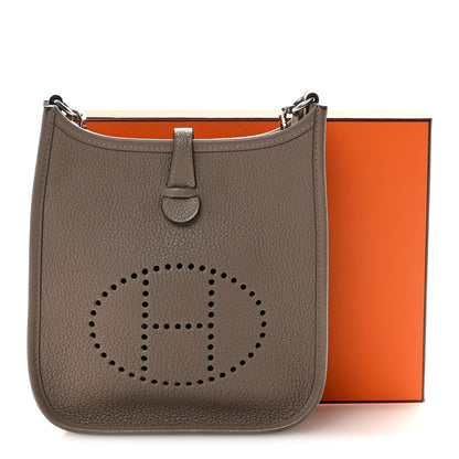 Hermes Taurillon Clemence Evelyne TPM Gris Asphalte 10 of 10
