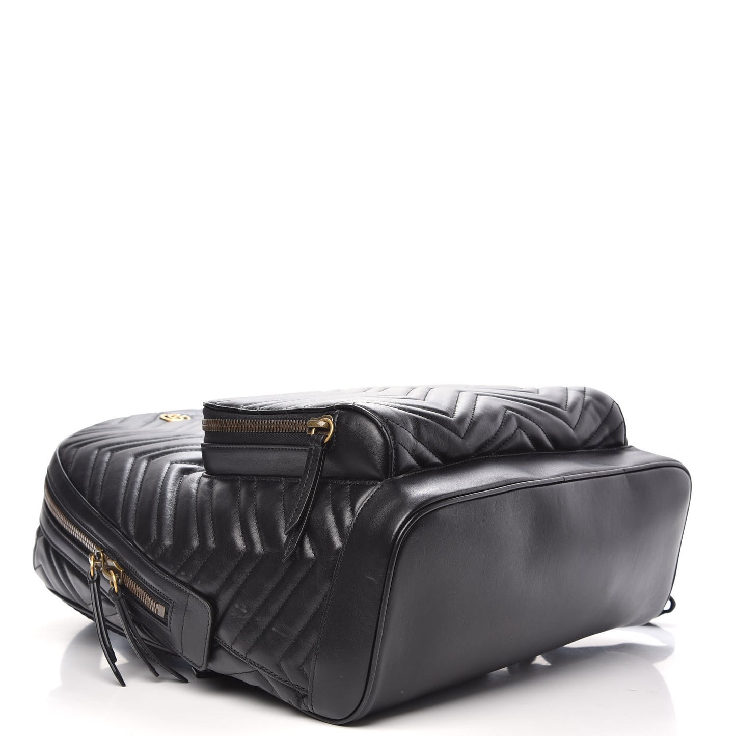 Calfskin Matelasse GG Marmont Day Backpack Black