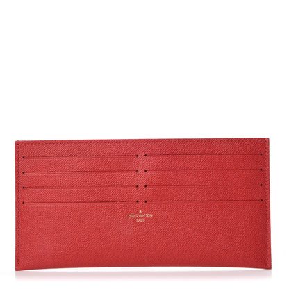 Louis Vuitton Calfskin Felicie Card Holder Insert Cherry 1 of 6