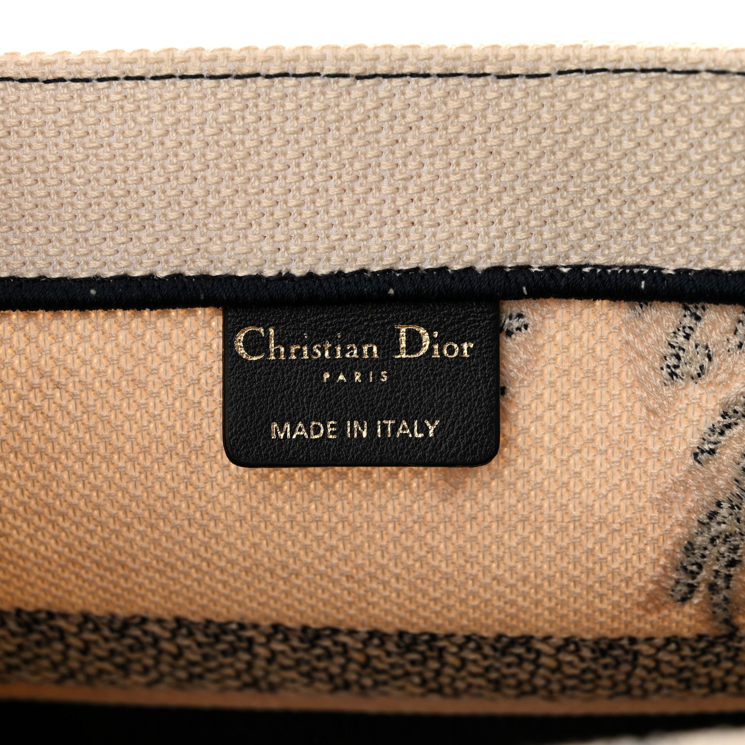 Christian Dior Canvas Embroidered Medium Palms Toile De Jouy Book Tote Blue 6 of 10
