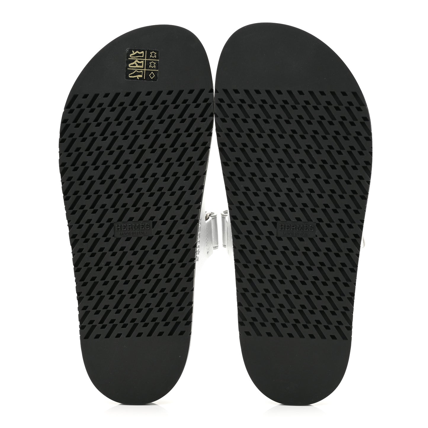 Metallic Goatskin Womens Chypre Sandals 40 Argent