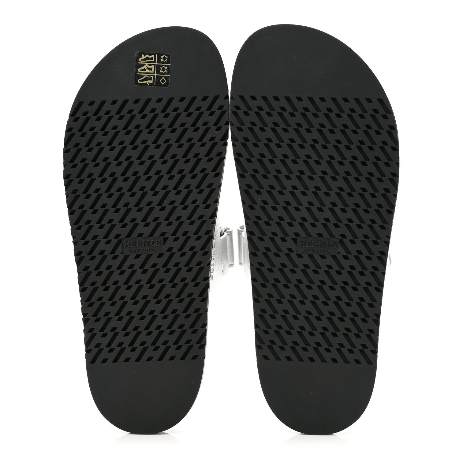 Hermes Metallic Goatskin Womens Chypre Sandals 40 Argent 6 of 10