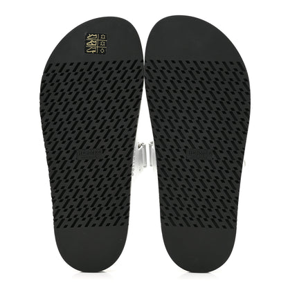 Hermes Metallic Goatskin Womens Chypre Sandals 40 Argent 6 of 10
