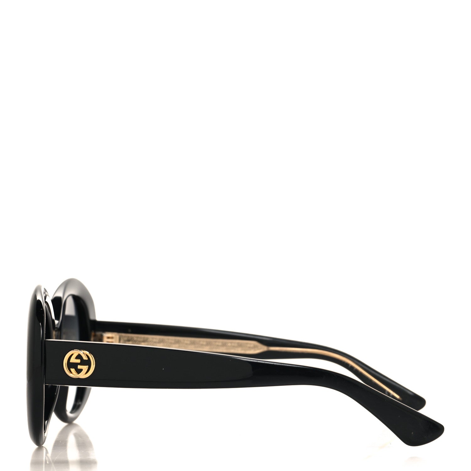 Gucci Acetate Round GG Sunglasses GG3815S Black 3 of 6