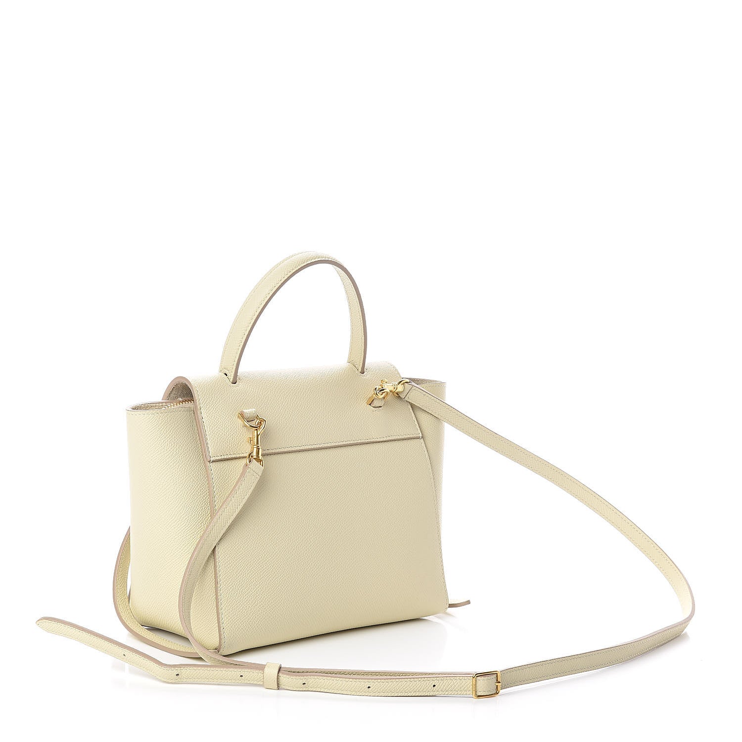 Celine Grained Calfskin Nano Belt Bag Chalk 3 of 8
