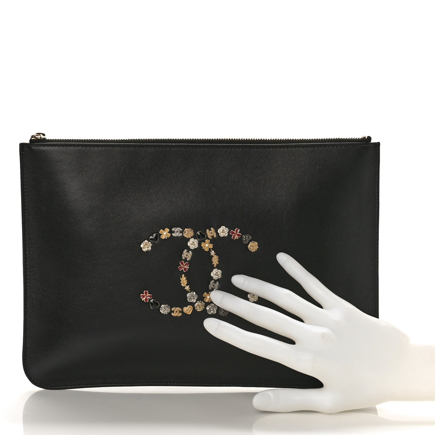 Lambskin Lucky Charms Pouch Black
