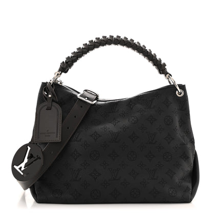 Louis Vuitton Mahina Beaubourg Hobo MM Black 1 of 12