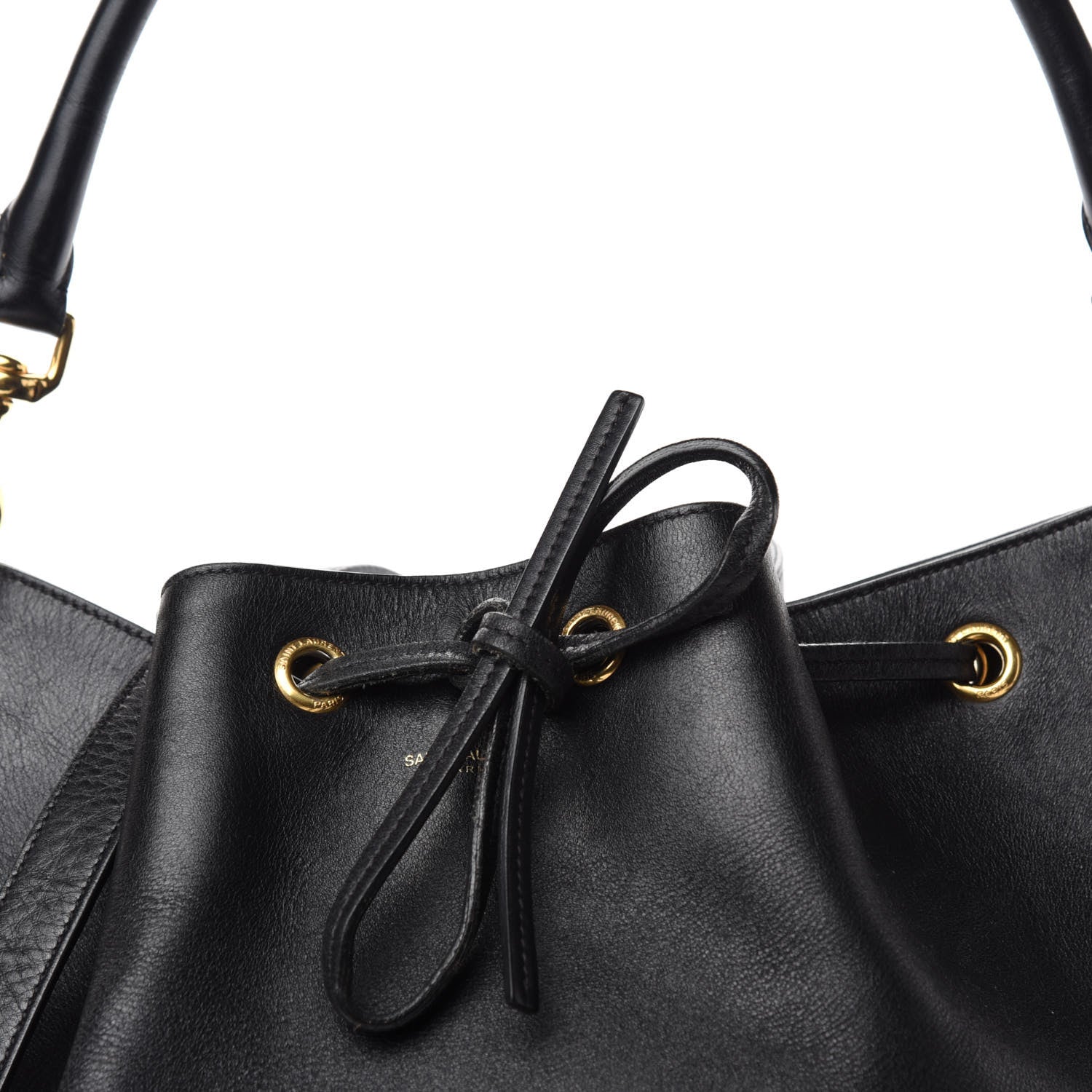 Saint Laurent Calfskin Large Emmanuelle Bucket Bag Black 13 of 13