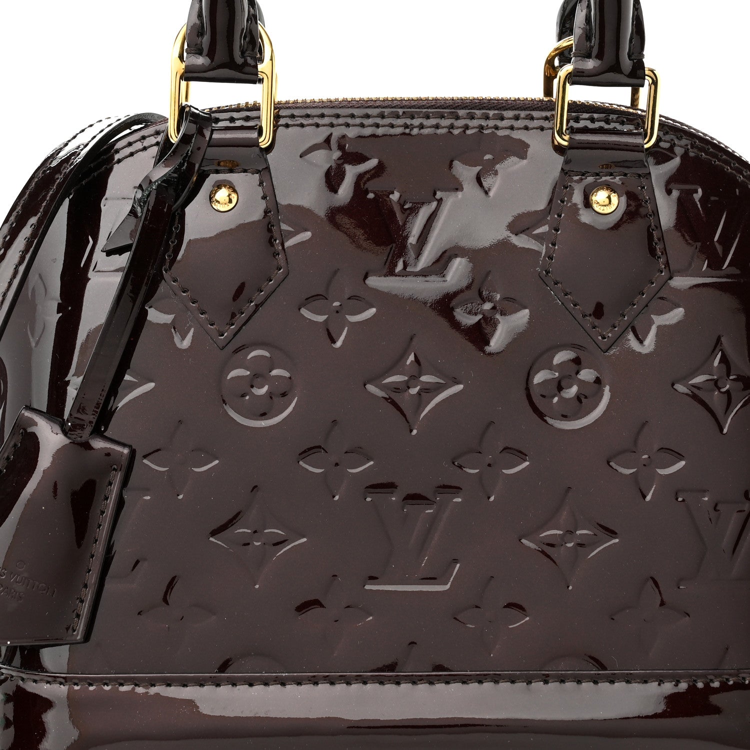 Louis Vuitton Vernis Alma BB Amarante 8 of 11