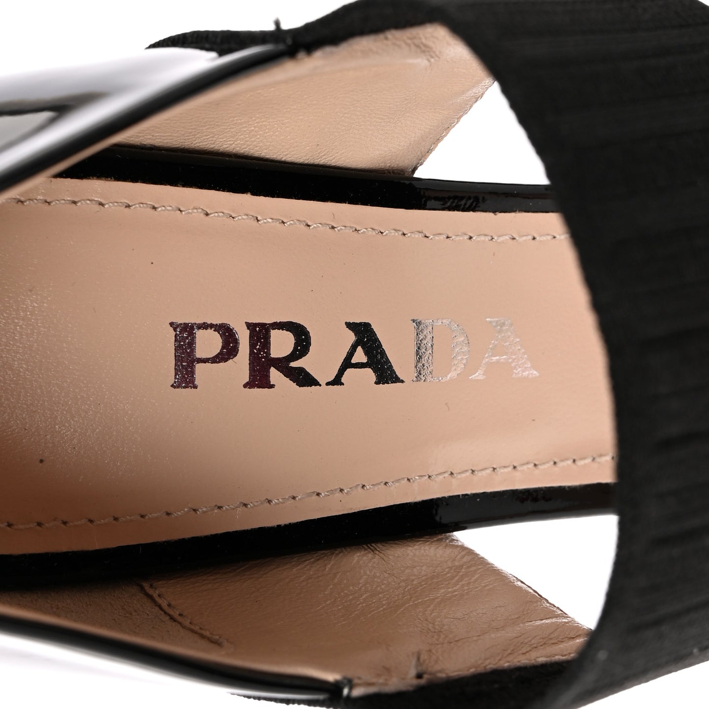 Patent Elastic Mary Jane Pumps 36.5 Black