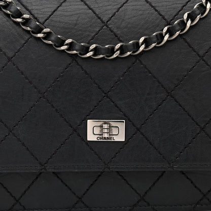 Chanel Calfskin Quilted Reissue Wallet On Chain WOC Black 9 of 12