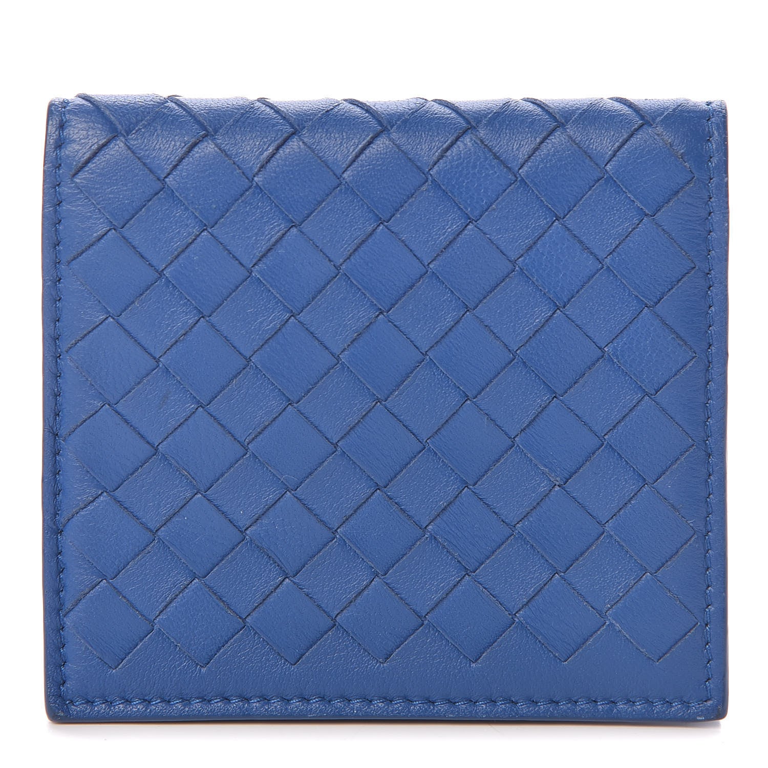 Bottega Veneta Nappa Intrecciato Card Holder Blue 1 of 8