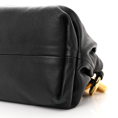 Bottega Veneta Calfskin The Pouch Chain Black 10 of 11