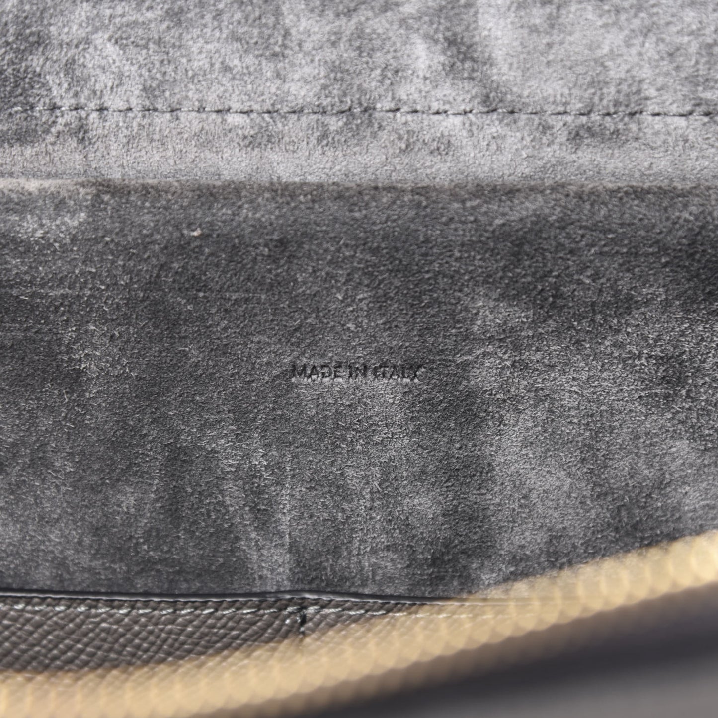 Grained Calfskin Mini Belt Bag Grey