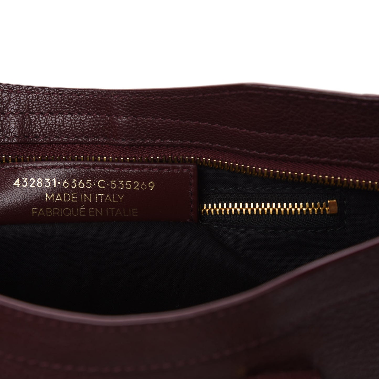 Chevre Gold Metallic Edge Hardware S City Rouge Pourpre
