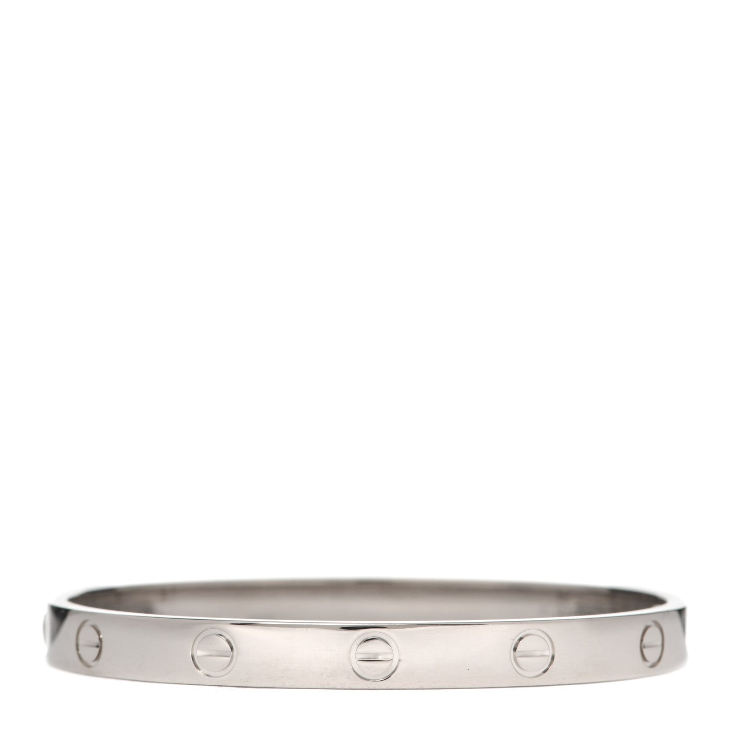 Cartier 18K White Gold LOVE Bracelet 17 1 of 6