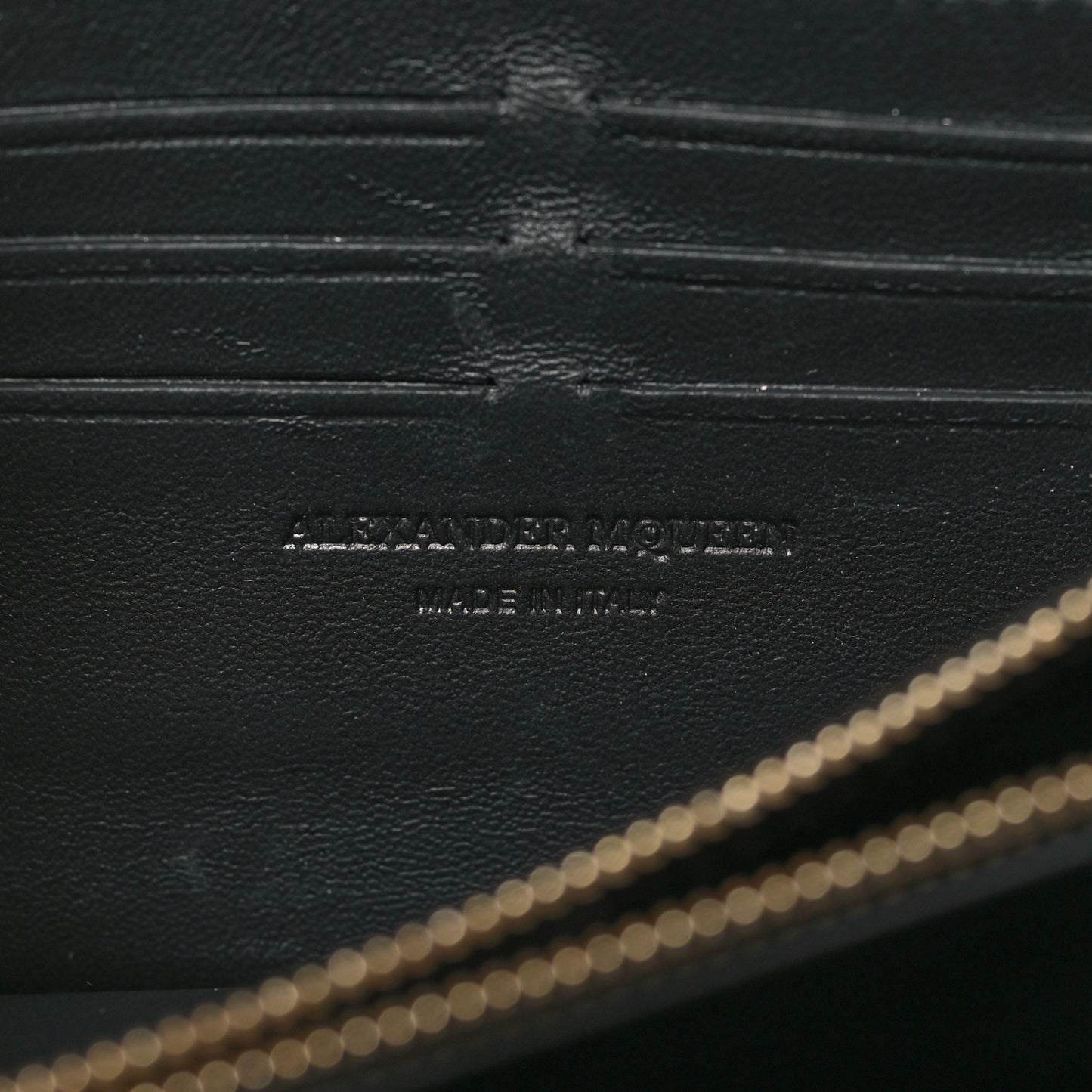 Patent Skull Wallet on Chain Black