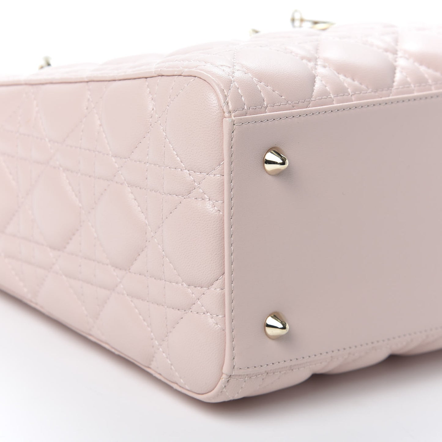 Lambskin Cannage Medium Lady Dior Light Pink