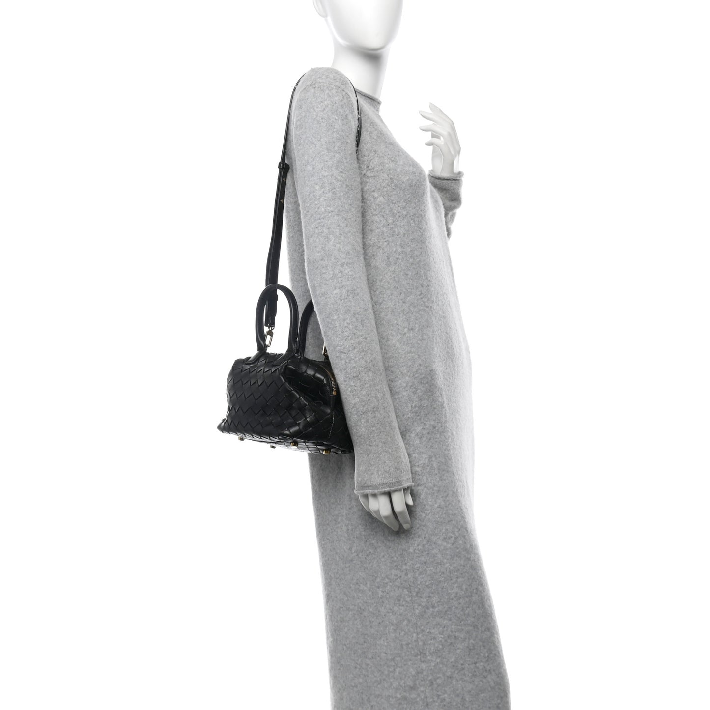 Nappa Intrecciato Bauletto Black