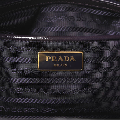 Prada Saffiano Vernice Large Tote Uva 5 of 9
