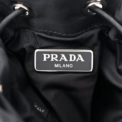 Prada Tessuto Nylon Pocket Drawstring Pouch Belt 100 40 Black 8 of 15