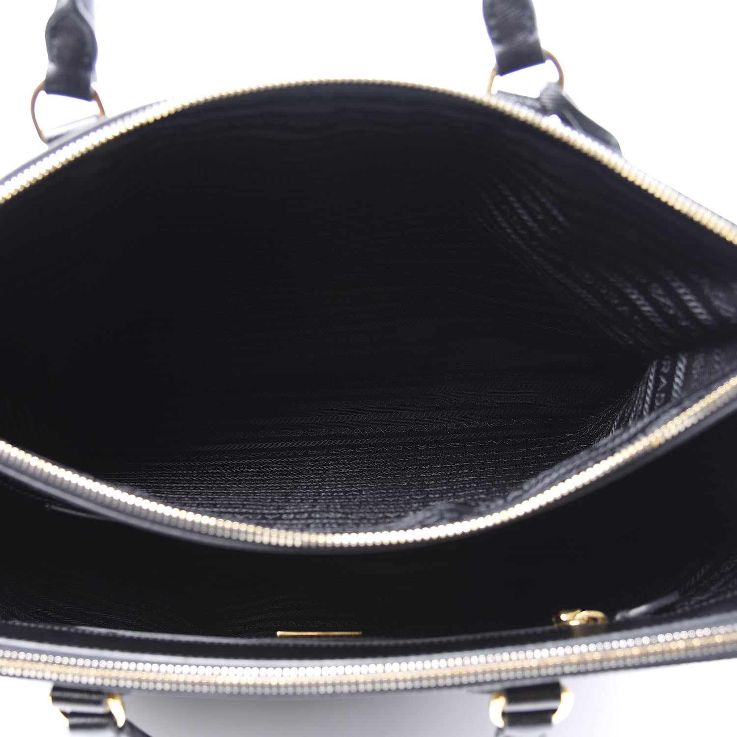 Prada Saffiano Large Galleria Double Zip Tote Black 4 of 16