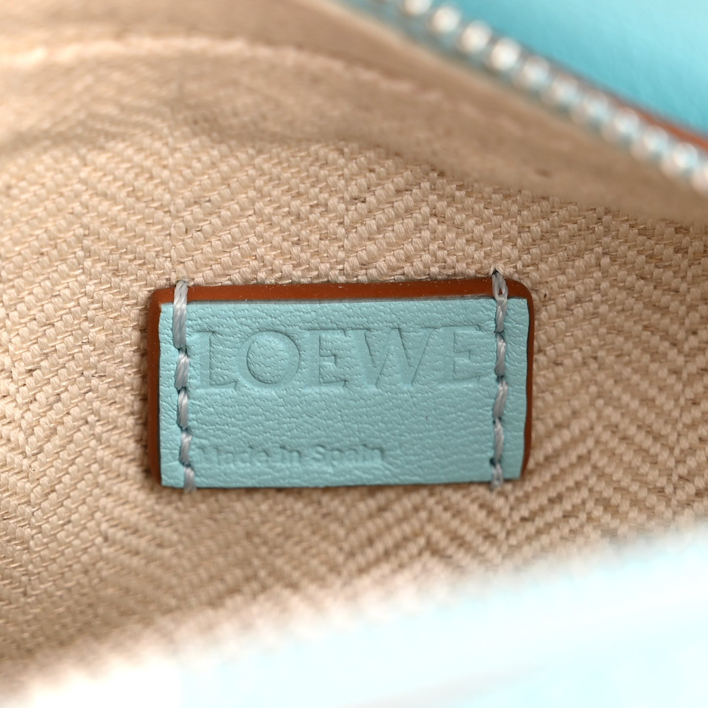 Calfskin Nano Puzzle Bag Pacific Aqua