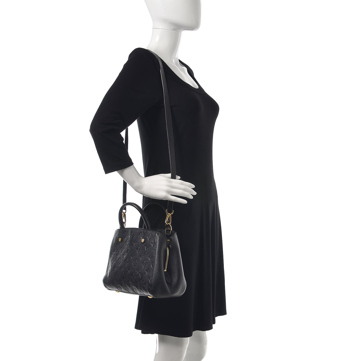 Louis Vuitton Empreinte Montaigne BB Black 2 of 16