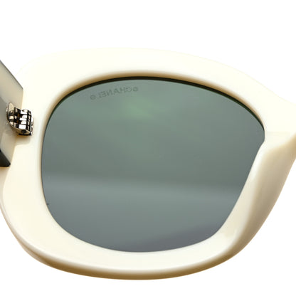 Chanel Acetate Sunglasses 71414A White 8 of 12