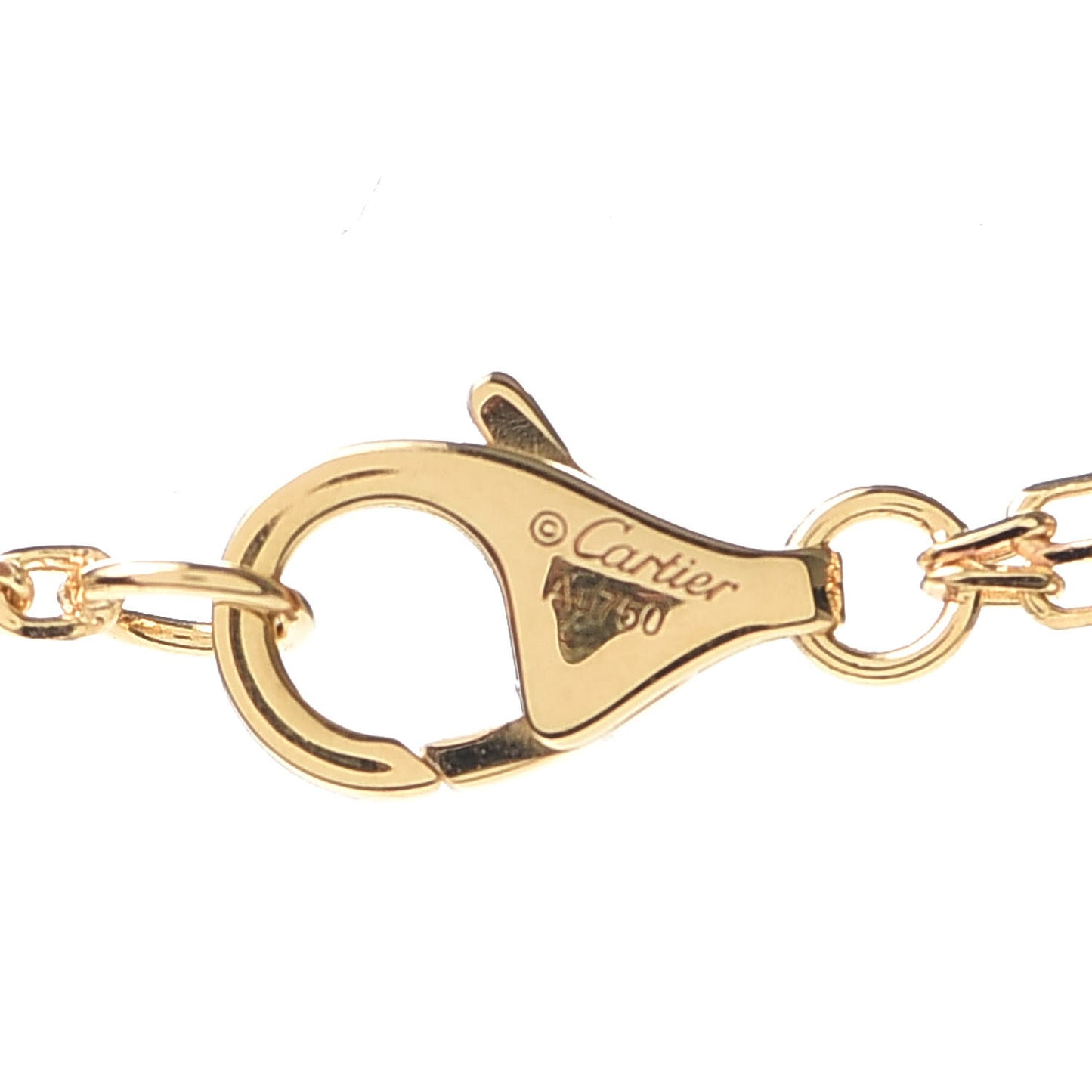 18K Yellow Gold 2 Diamond LOVE Necklace