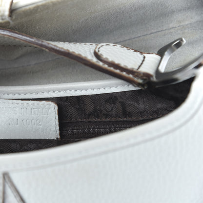 Christian Dior Calfskin Double Saddle Bag White 9 of 10