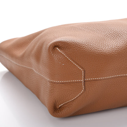 Hermes Taurillon Clemence Double Sens 36 Reversible Tote Orange Gold 11 of 12