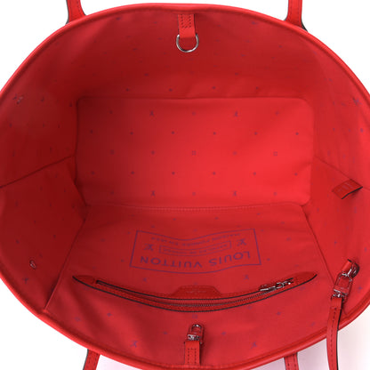Louis Vuitton Monogram Escale Neverfull MM Rouge 7 of 8