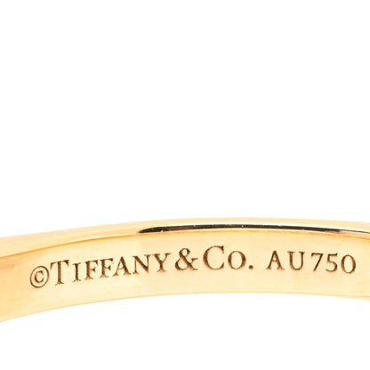 Tiffany 18K Yellow Gold Diamond Soleste Half Eternity Band Ring 50 5.5 4 of 4