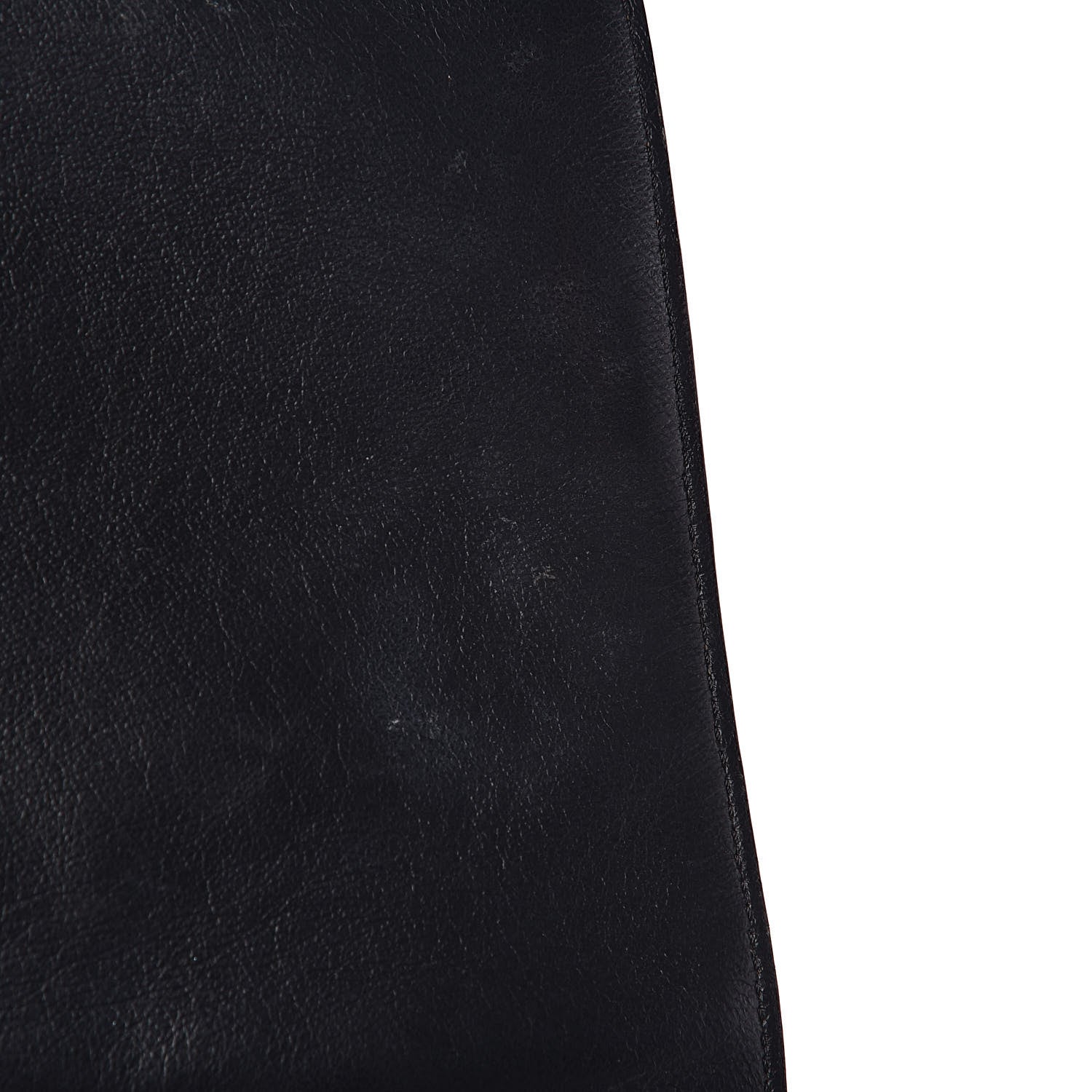 Celine Drummed Calfskin Suede Medium Trapeze Black 12 of 13