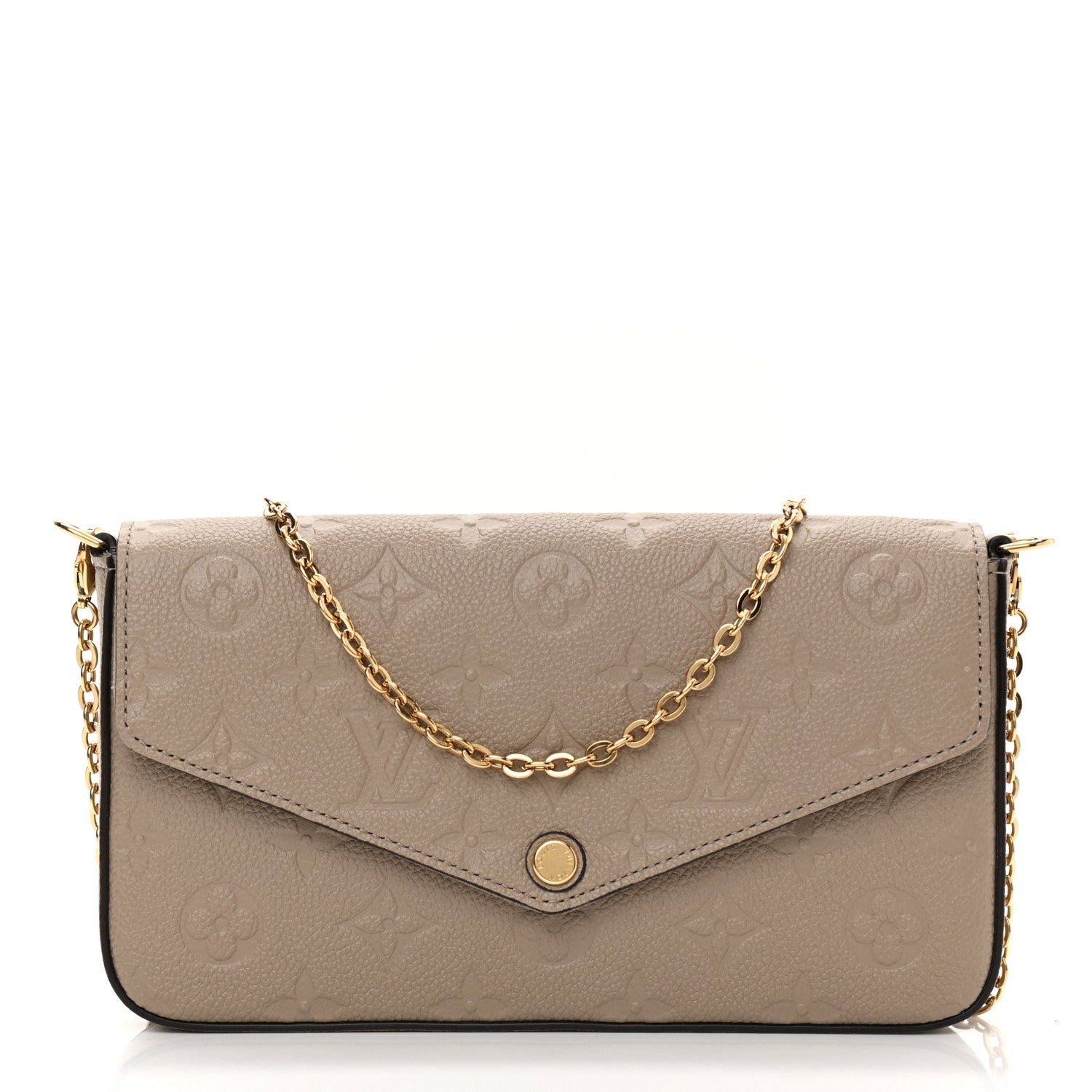 Louis Vuitton Empreinte Pochette Felicie Chain Wallet Tourterelle 3 of 9