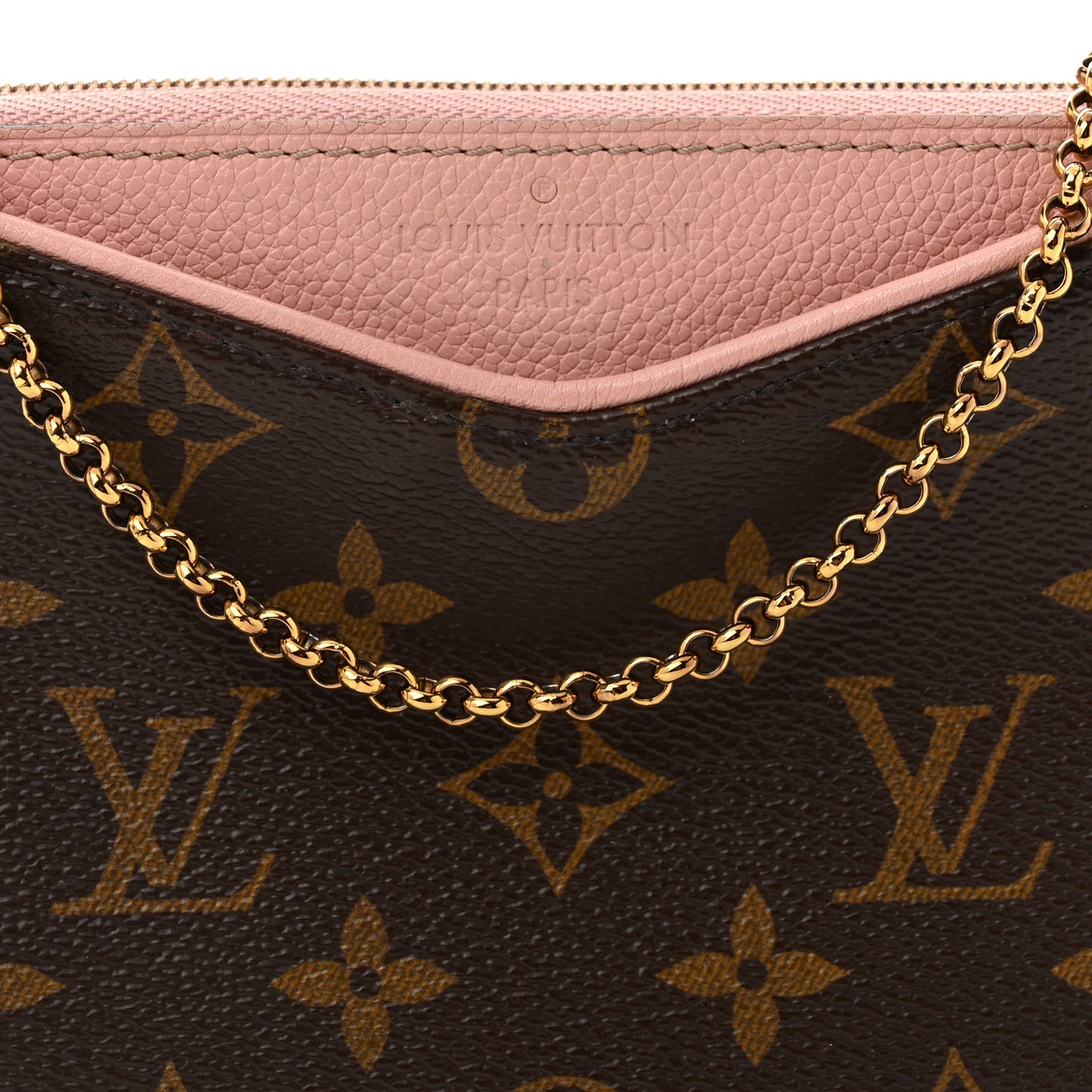 Monogram Pallas Clutch Rose Poudre