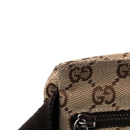 Gucci GG Monogram Double Pocket Belt Bag Dark Brown 14 of 15