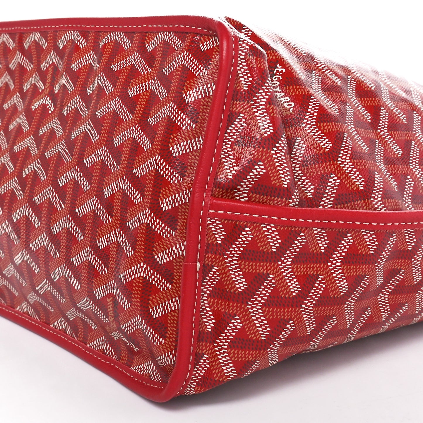 Goyardine Reversible Anjou PM Red