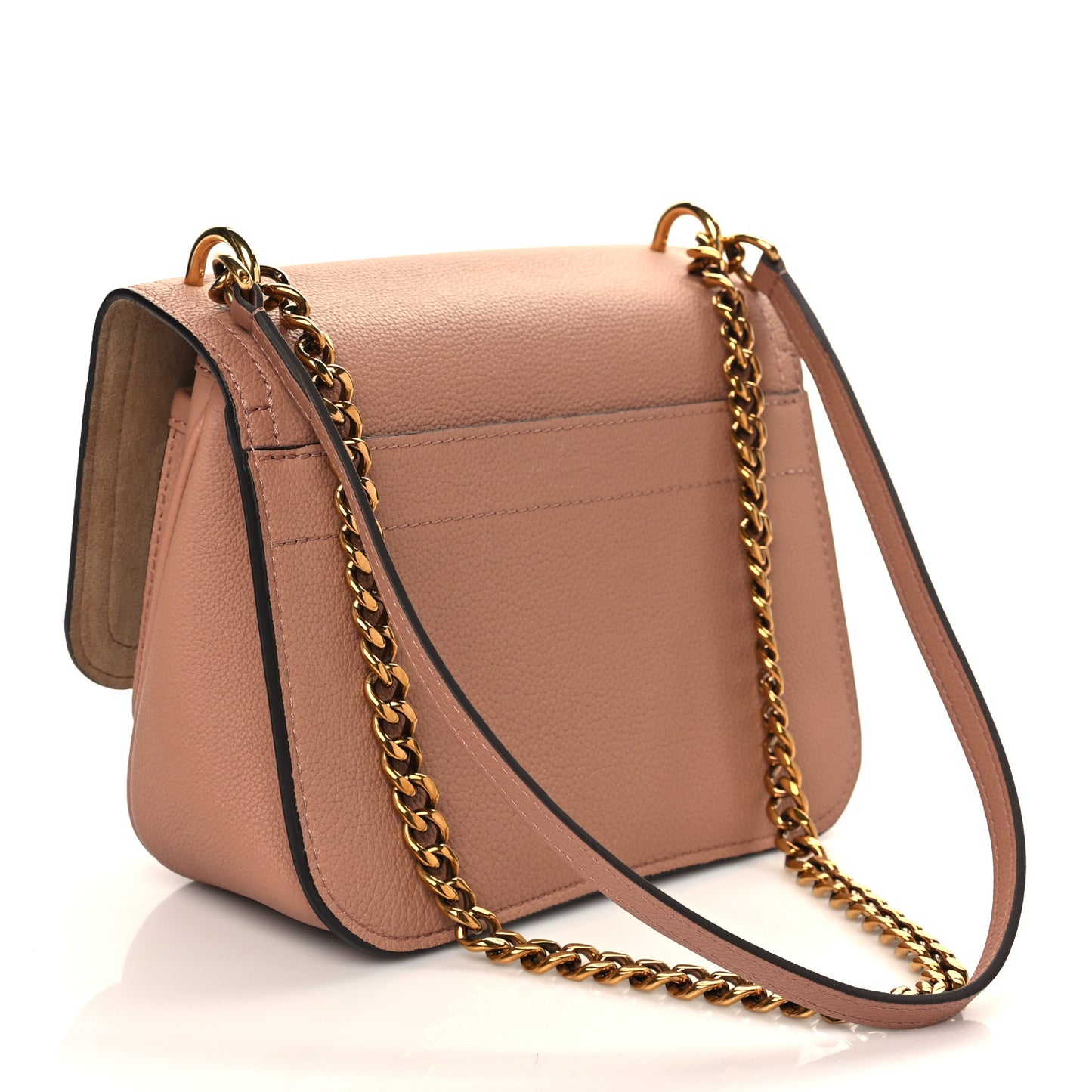 Grained Calfskin Lockme Chain Bag PM Rose Silk
