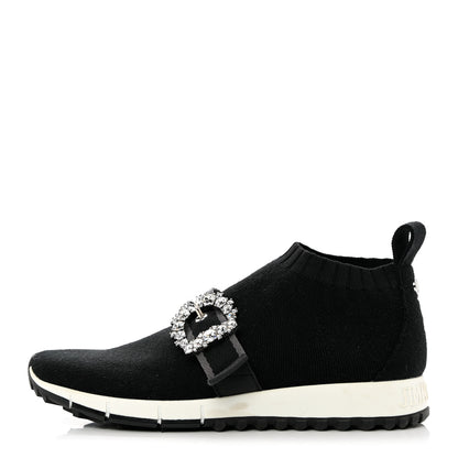 Jimmy Choo Knit Crystal Cheri Oakland Sneaker 36 Black 1 of 8