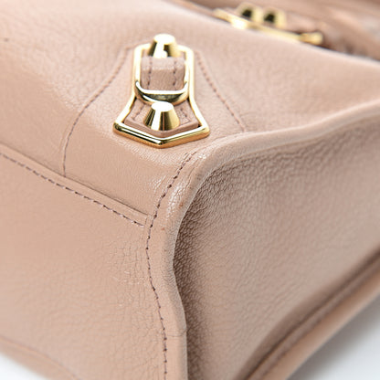 Balenciaga Chevre Gold Metallic Edge Hardware S City Rose Des Sables 10 of 14